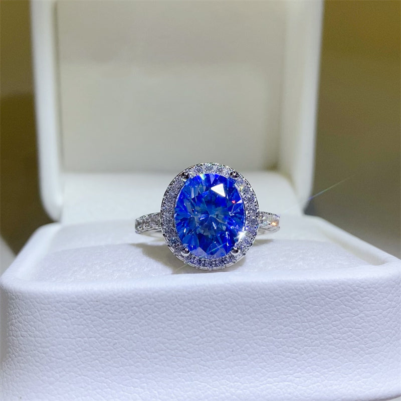 5 Carat Moissanite 925 Sterling Silver Ring - AppealingDiamond.com