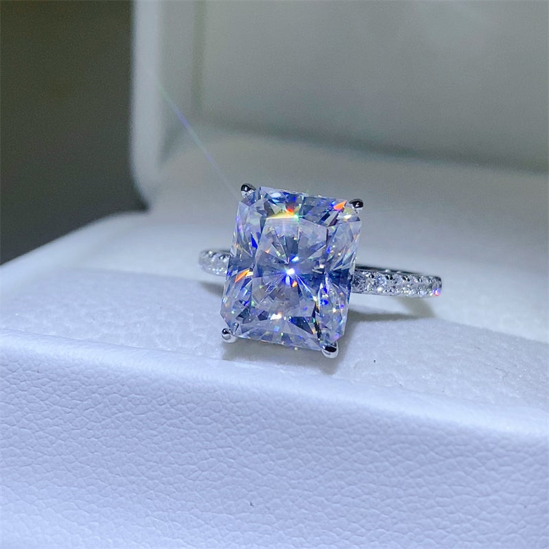 5 Carat Moissanite Zircon 925 Sterling Silver Ring - AppealingDiamond.com