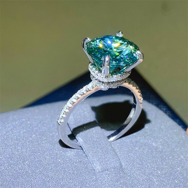 5 Carat Moissanite Zircon 925 Sterling Silver Ring - AppealingDiamond.com