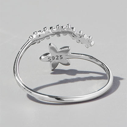 925 Sterling Silver Flower Ring - AppealingDiamond.com