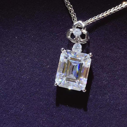 5 Carat Moissanite 925 Sterling Silver Necklace - AppealingDiamond.com