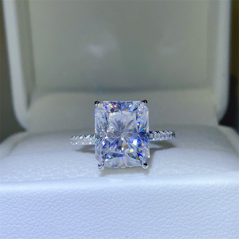 5 Carat Moissanite Zircon 925 Sterling Silver Ring - AppealingDiamond.com