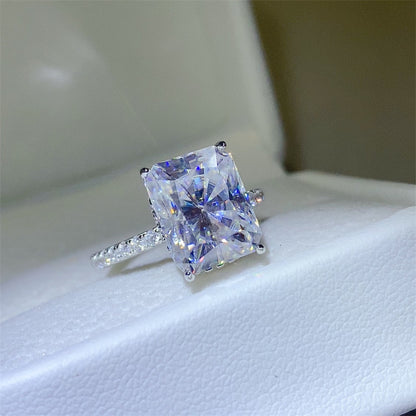 5 Carat Moissanite Zircon 925 Sterling Silver Ring - AppealingDiamond.com