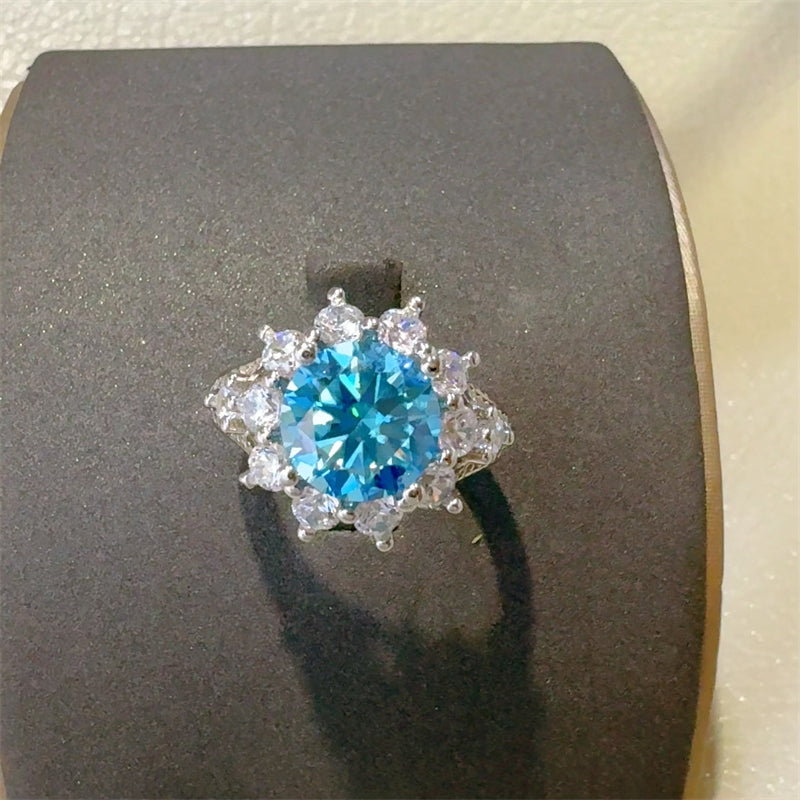 3 Carat Moissanite Zircon 925 Sterling Silver Ring - AppealingDiamond.com