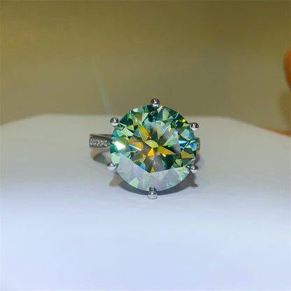 10 Carat Moissanite 925 Sterling Silver Ring - AppealingDiamond.com