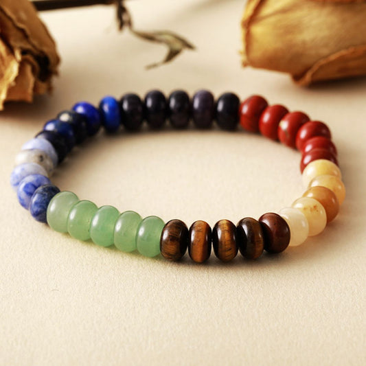 Contrast Natural Stone Bead Bracelet - AppealingDiamond.com