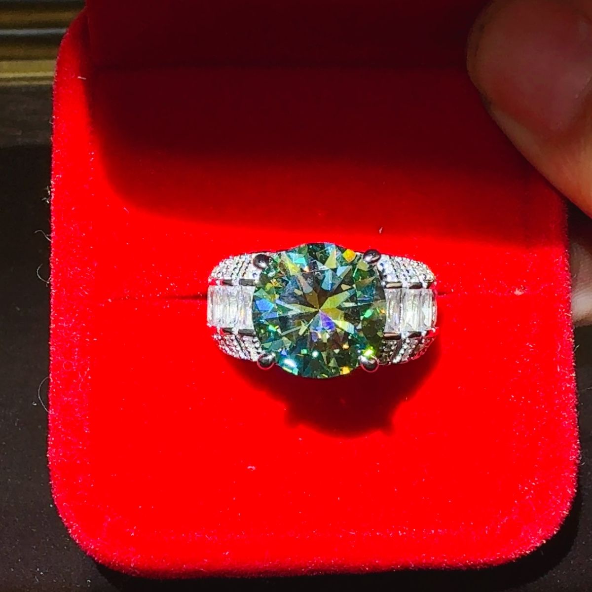 5 Carat Moissanite 925 Sterling Silver Ring - AppealingDiamond.com