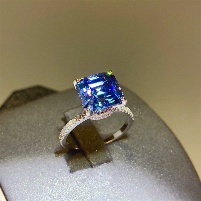 5 Carat Moissanite Zircon 925 Sterling Silver Ring - AppealingDiamond.com