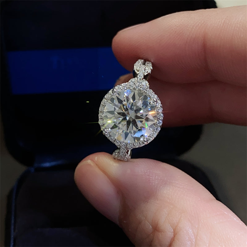 3 Carat 925 Sterling Silver Moissanite Ring - AppealingDiamond.com