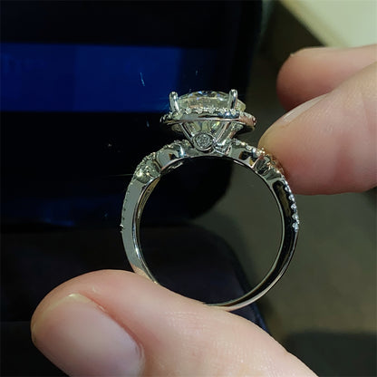 3 Carat 925 Sterling Silver Moissanite Ring - AppealingDiamond.com