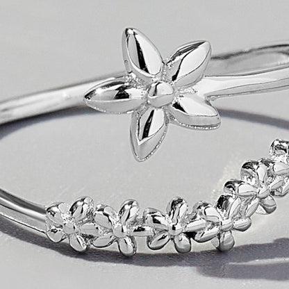 925 Sterling Silver Flower Ring - AppealingDiamond.com