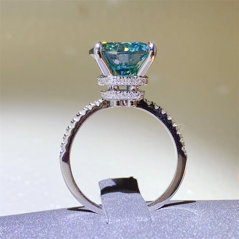 5 Carat Moissanite Zircon 925 Sterling Silver Ring - AppealingDiamond.com