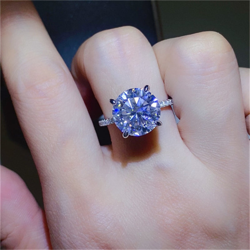 5 Carat Moissanite 925 Sterling Silver Ring - AppealingDiamond.com