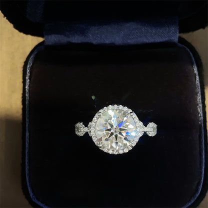 3 Carat 925 Sterling Silver Moissanite Ring - AppealingDiamond.com