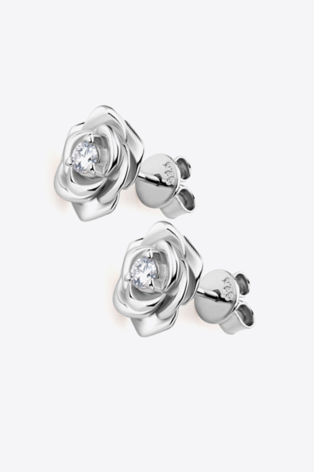 Adored Moissanite Flower 925 Sterling Silver Earrings