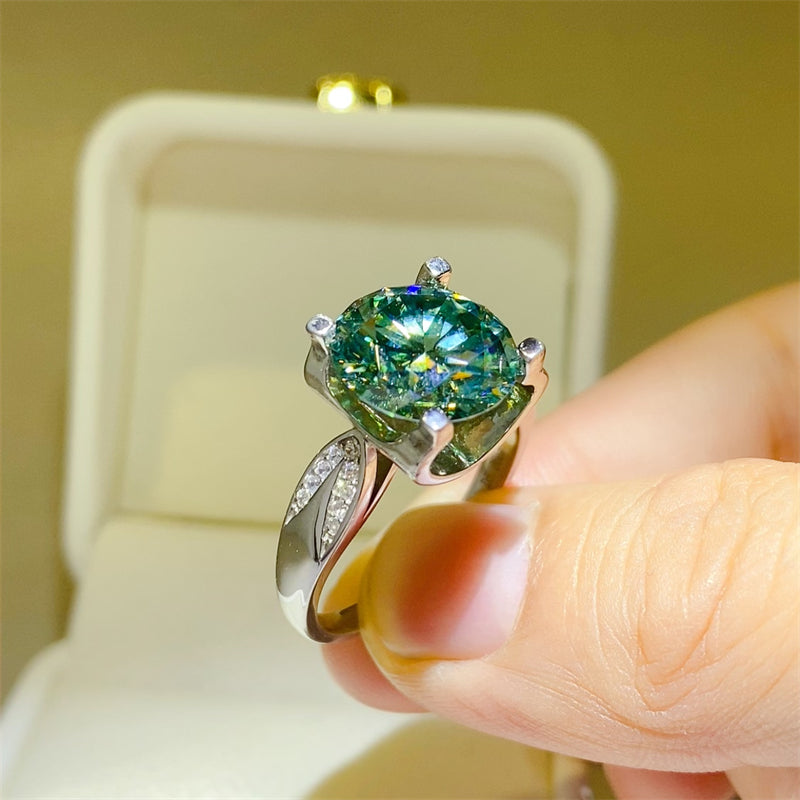 5 Carat Moissanite Zircon 925 Sterling Silver Ring - AppealingDiamond.com