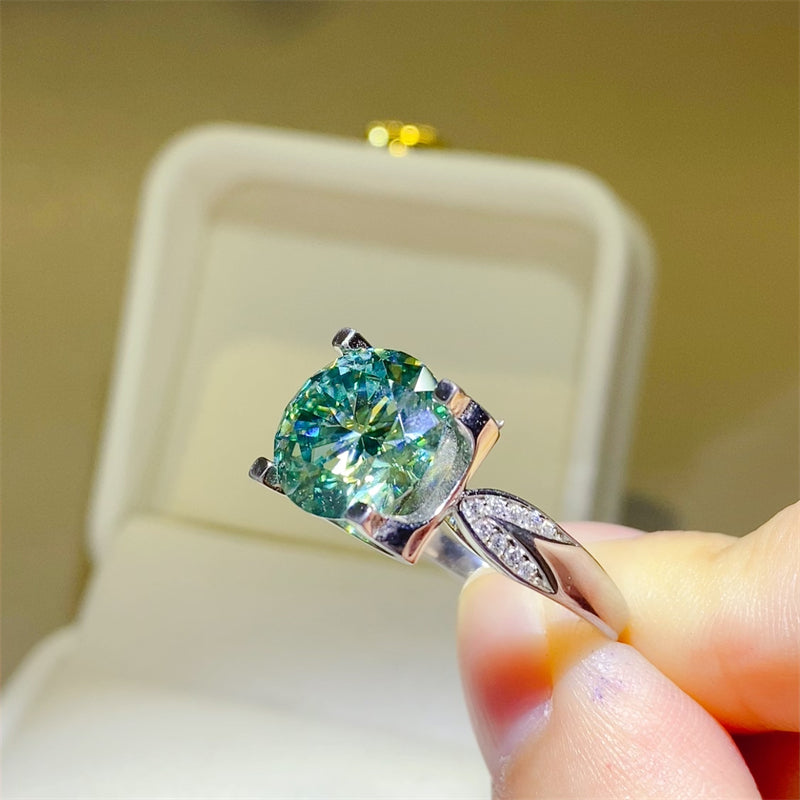 5 Carat Moissanite Zircon 925 Sterling Silver Ring - AppealingDiamond.com