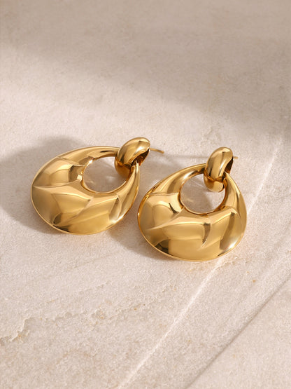 Stainless Steel Teardrop Shape Earrings - AppealingDiamond.com