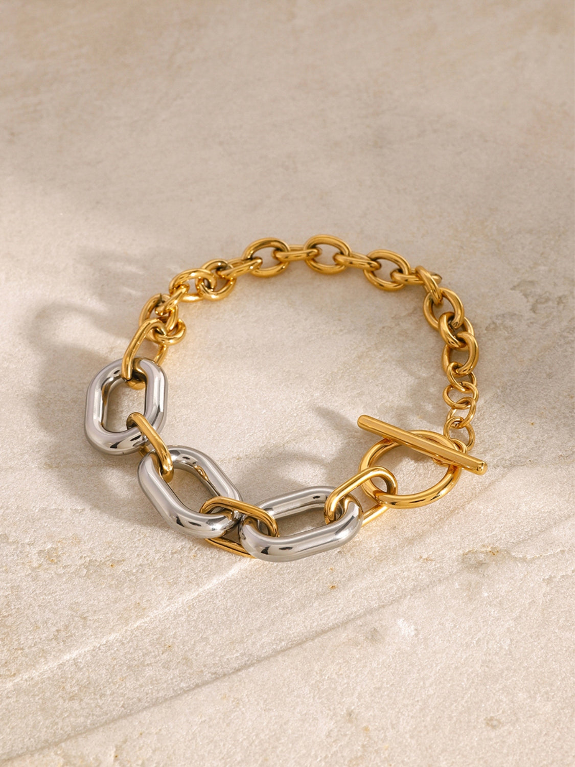 18K Gold-Plated Stainless Steel Chain Bracelet - AppealingDiamond.com