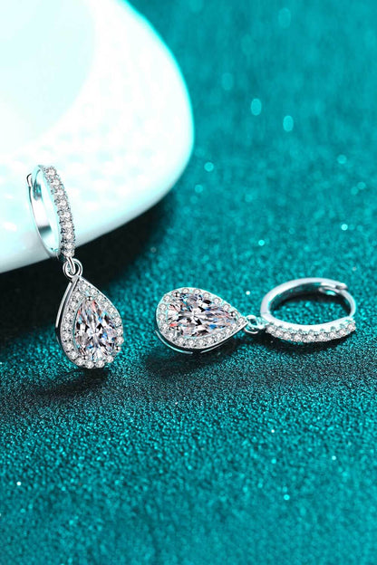 Moissanite Teardrop Earrings - AppealingDiamond.com