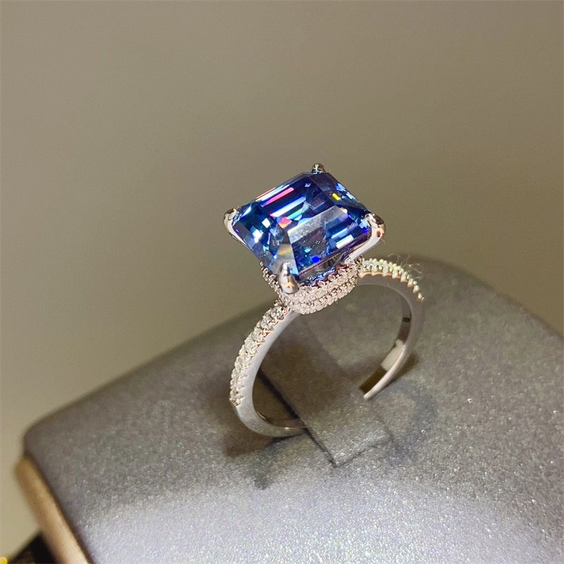 5 Carat Moissanite Zircon 925 Sterling Silver Ring - AppealingDiamond.com