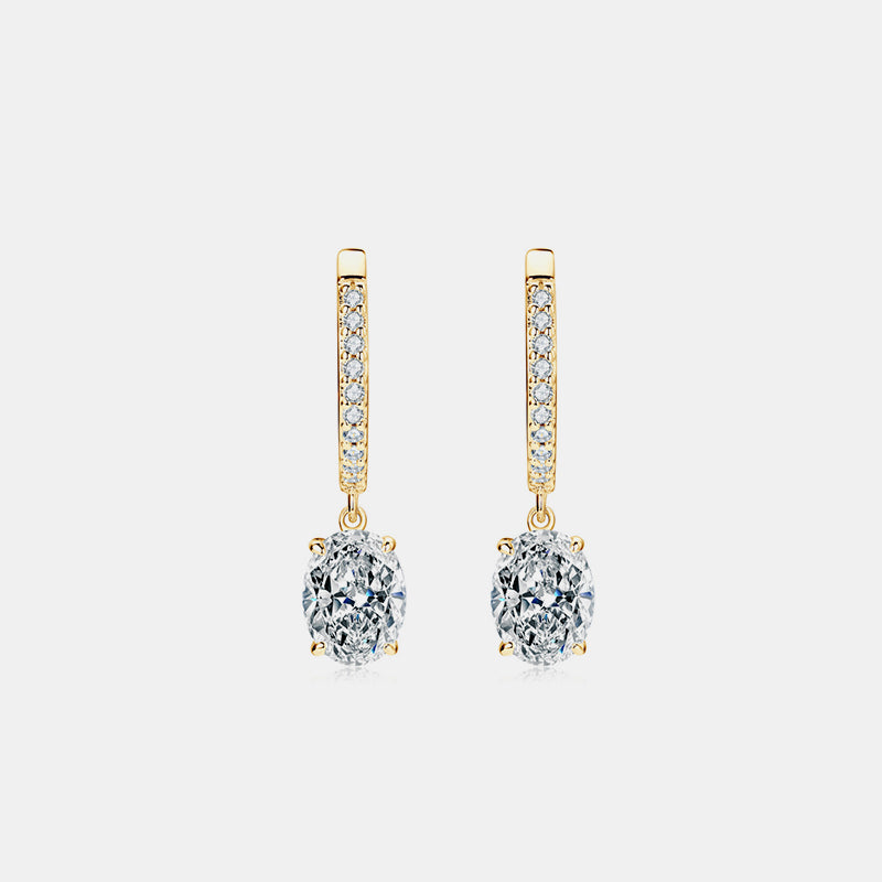 3 Carat Moissanite 925 Sterling Silver Earrings - AppealingDiamond.com