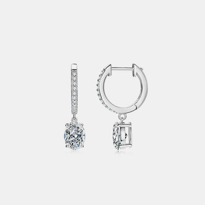 3 Carat Moissanite 925 Sterling Silver Earrings - AppealingDiamond.com