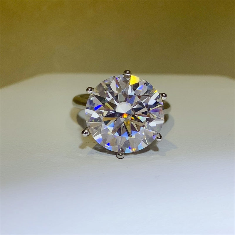 10 Carat Moissanite 925 Sterling Silver Ring - AppealingDiamond.com