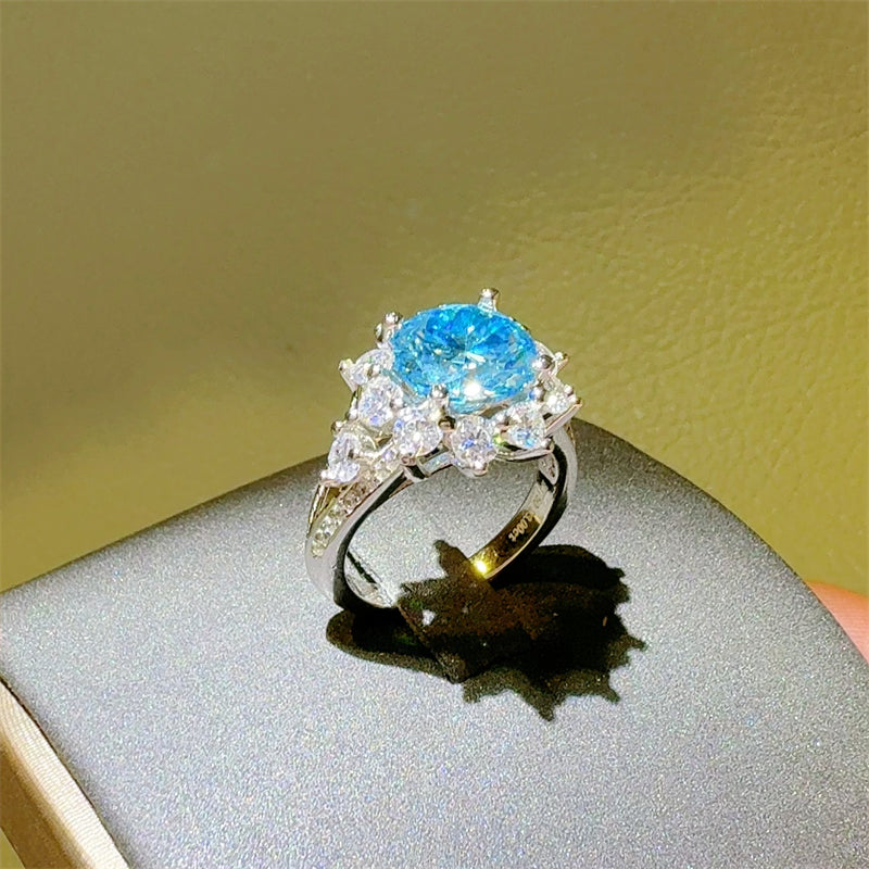 3 Carat Moissanite Zircon 925 Sterling Silver Ring - AppealingDiamond.com