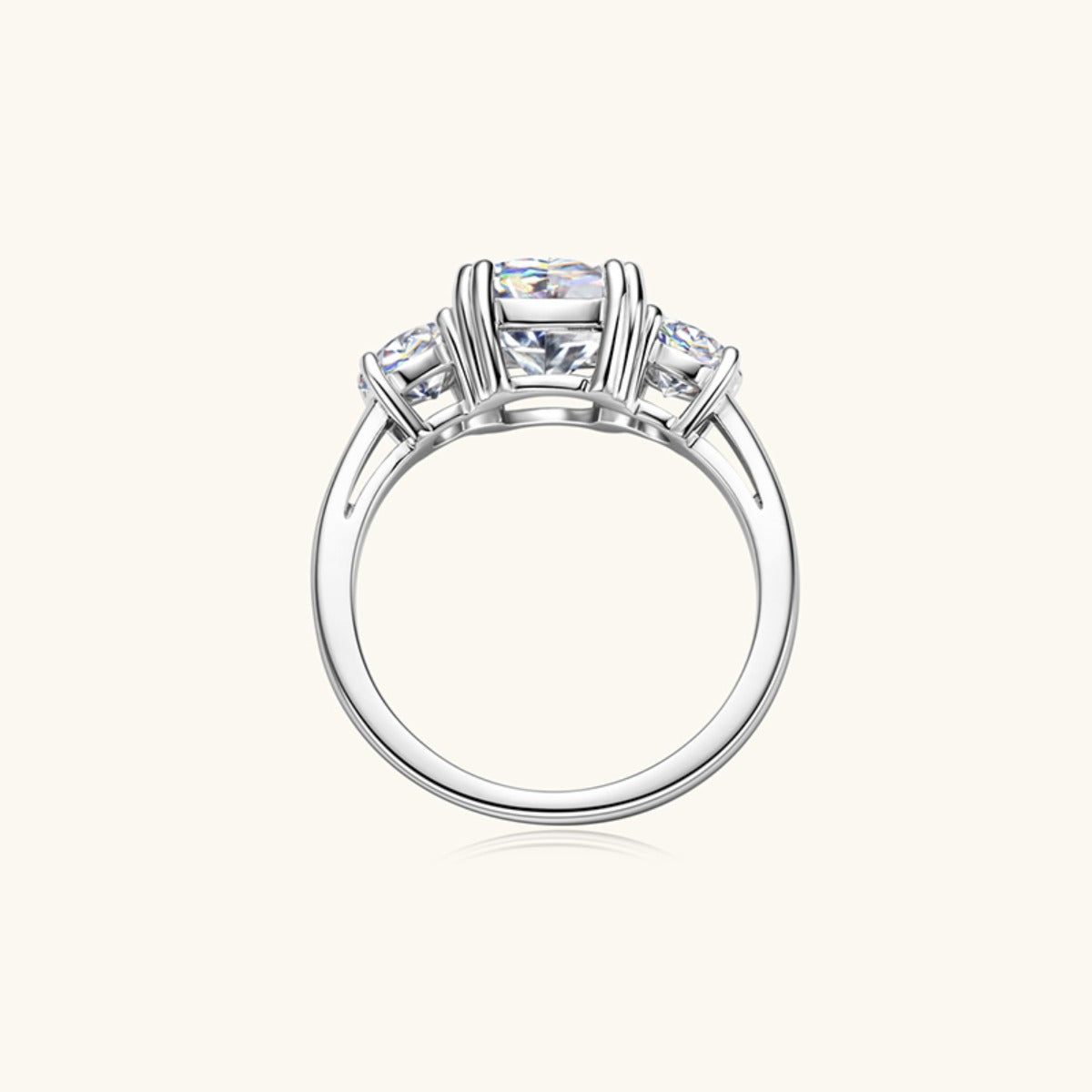 3.5 Carat Moissanite 925 Sterling Silver Ring - AppealingDiamond.com