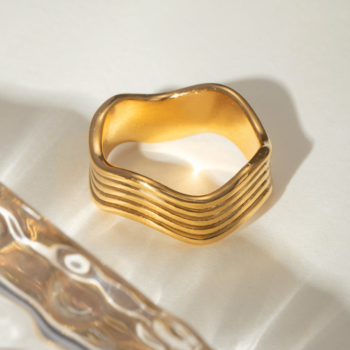 Stainless Steel Corrugated Ring - AppealingDiamond.com