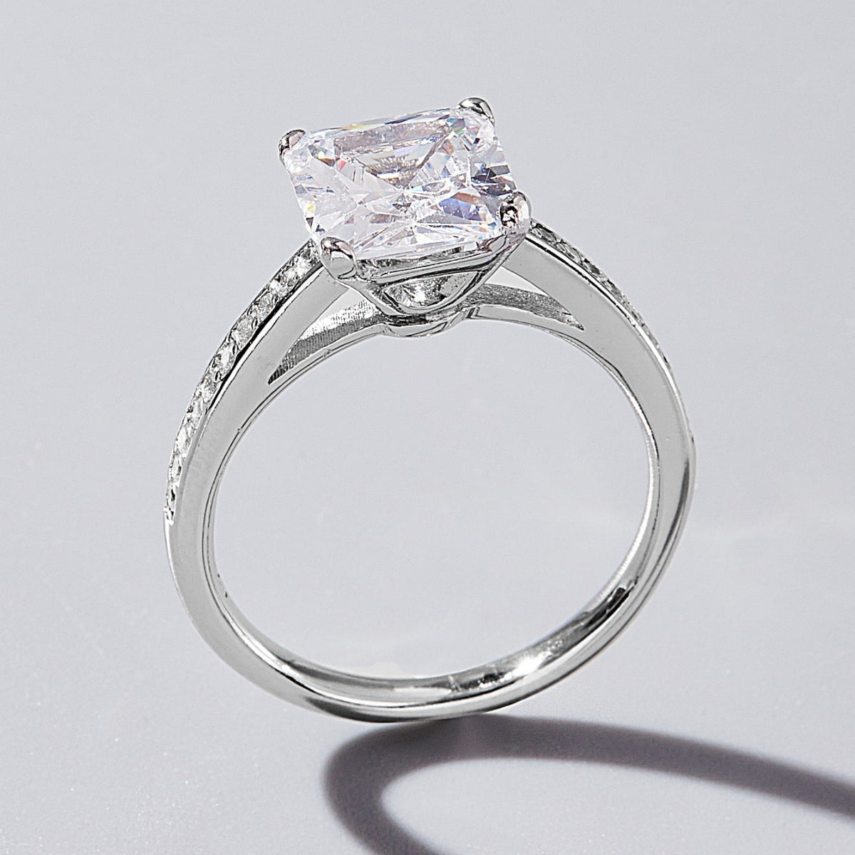 925 Sterling Silver Zircon Ring - AppealingDiamond.com