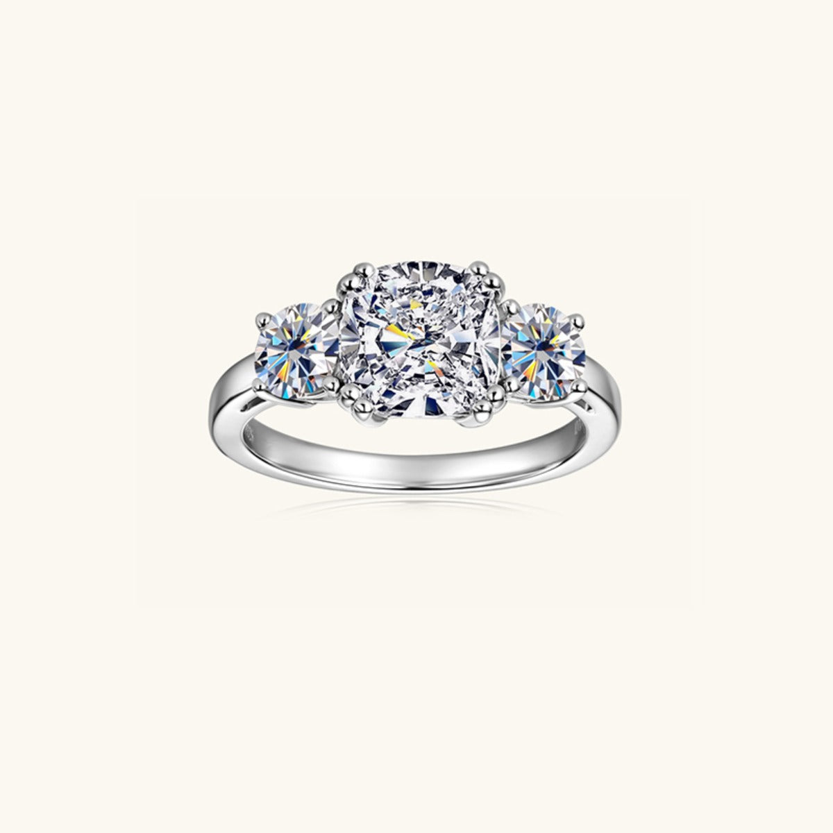 3.5 Carat Moissanite 925 Sterling Silver Ring - AppealingDiamond.com