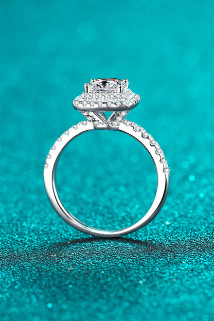 Sterling Silver 1 Carat Moissanite Ring