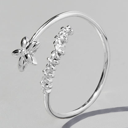 925 Sterling Silver Flower Ring - AppealingDiamond.com