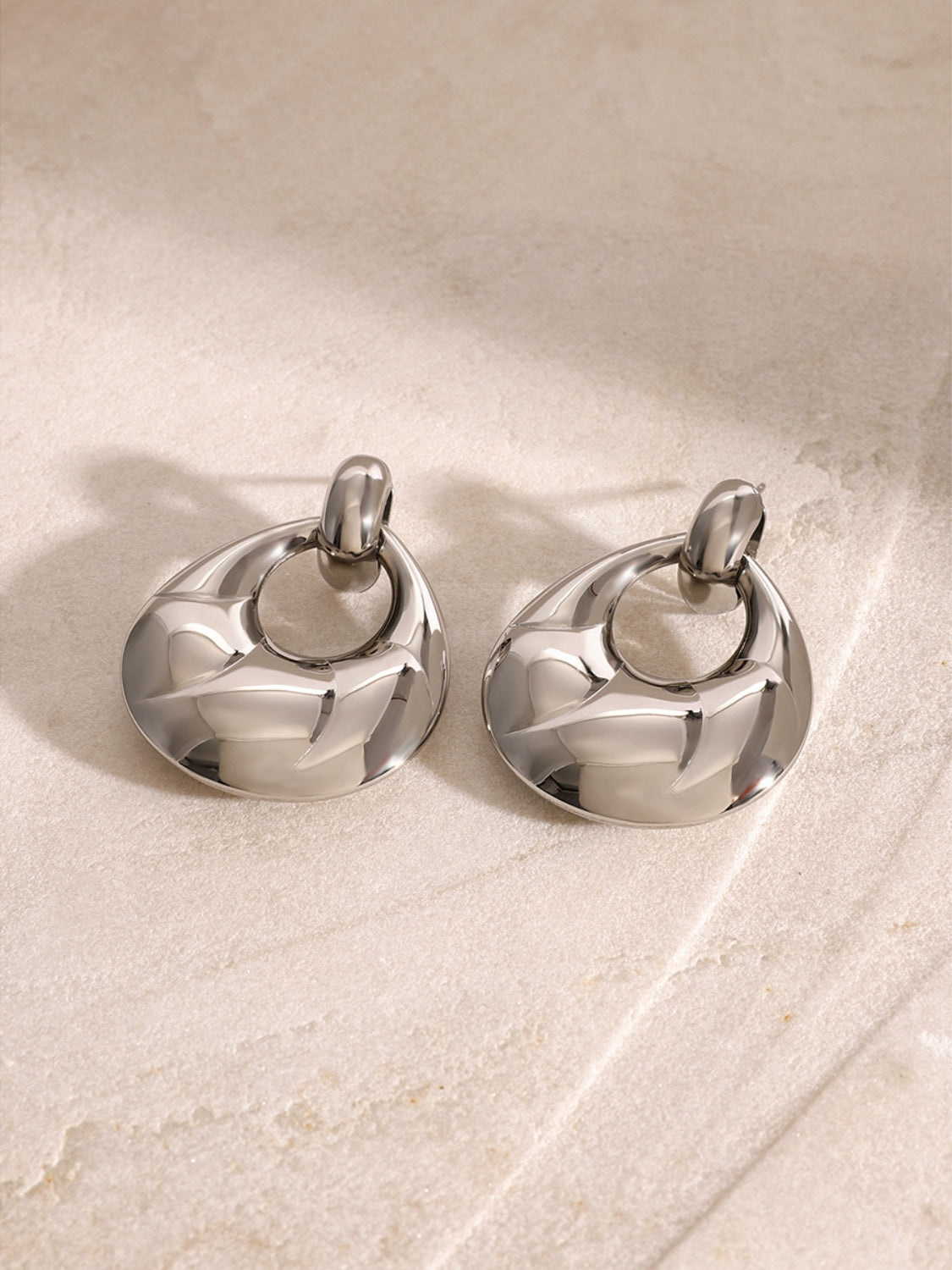 Stainless Steel Teardrop Shape Earrings - AppealingDiamond.com