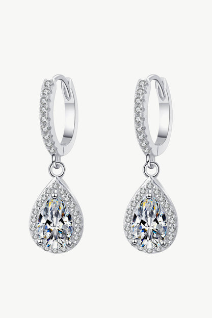 Moissanite Teardrop Earrings - AppealingDiamond.com