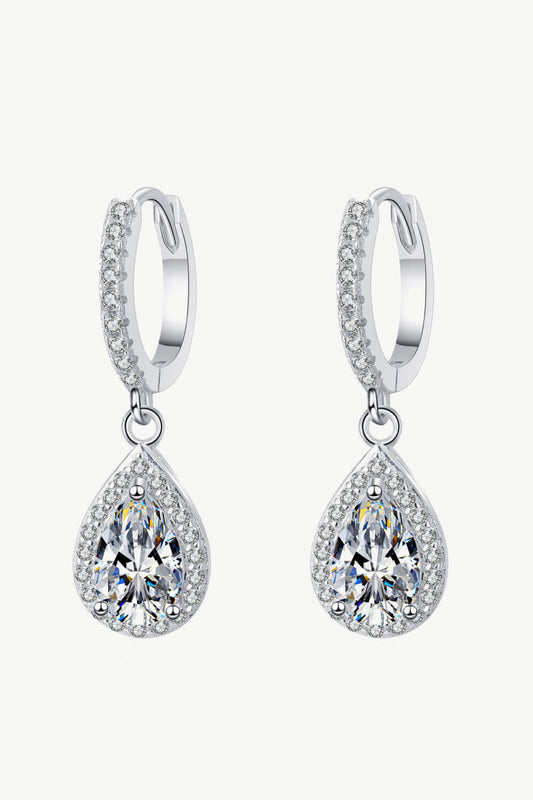 Moissanite Teardrop Earrings - AppealingDiamond.com