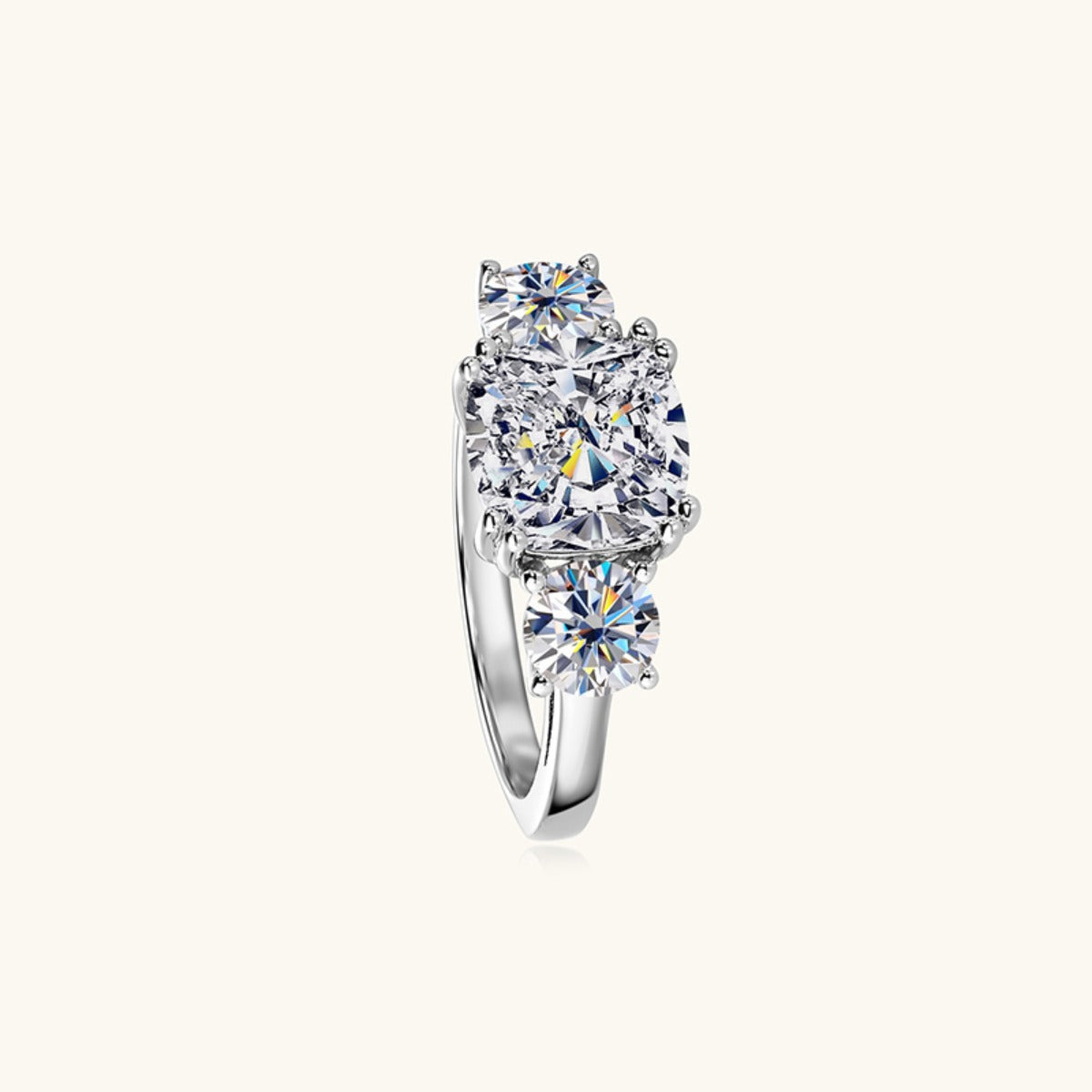 3.5 Carat Moissanite 925 Sterling Silver Ring - AppealingDiamond.com