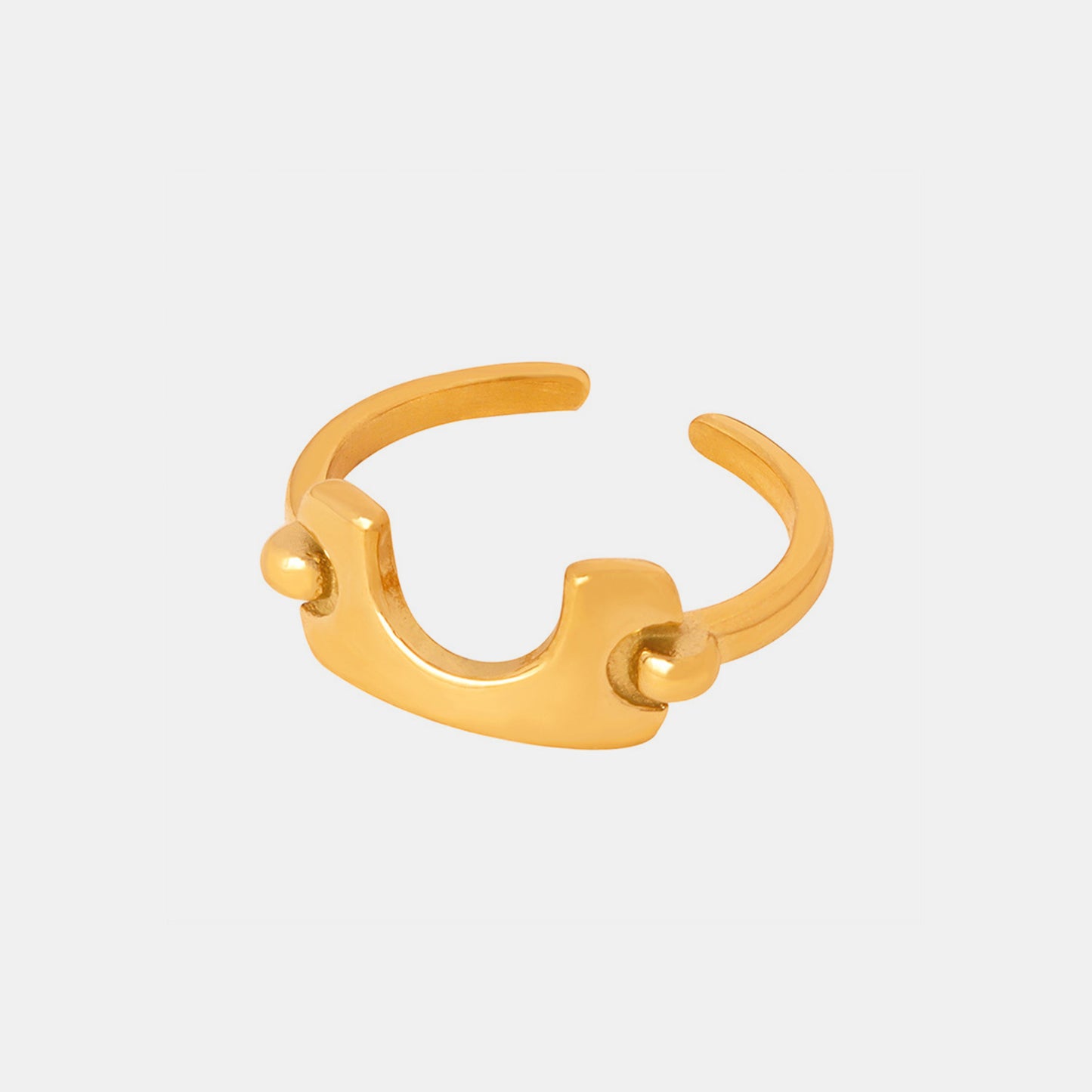 18K Gold-Plated Irregular Open Ring