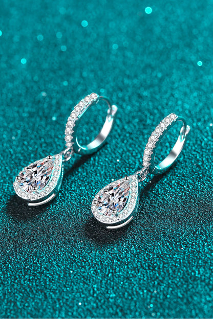 Moissanite Teardrop Earrings - AppealingDiamond.com