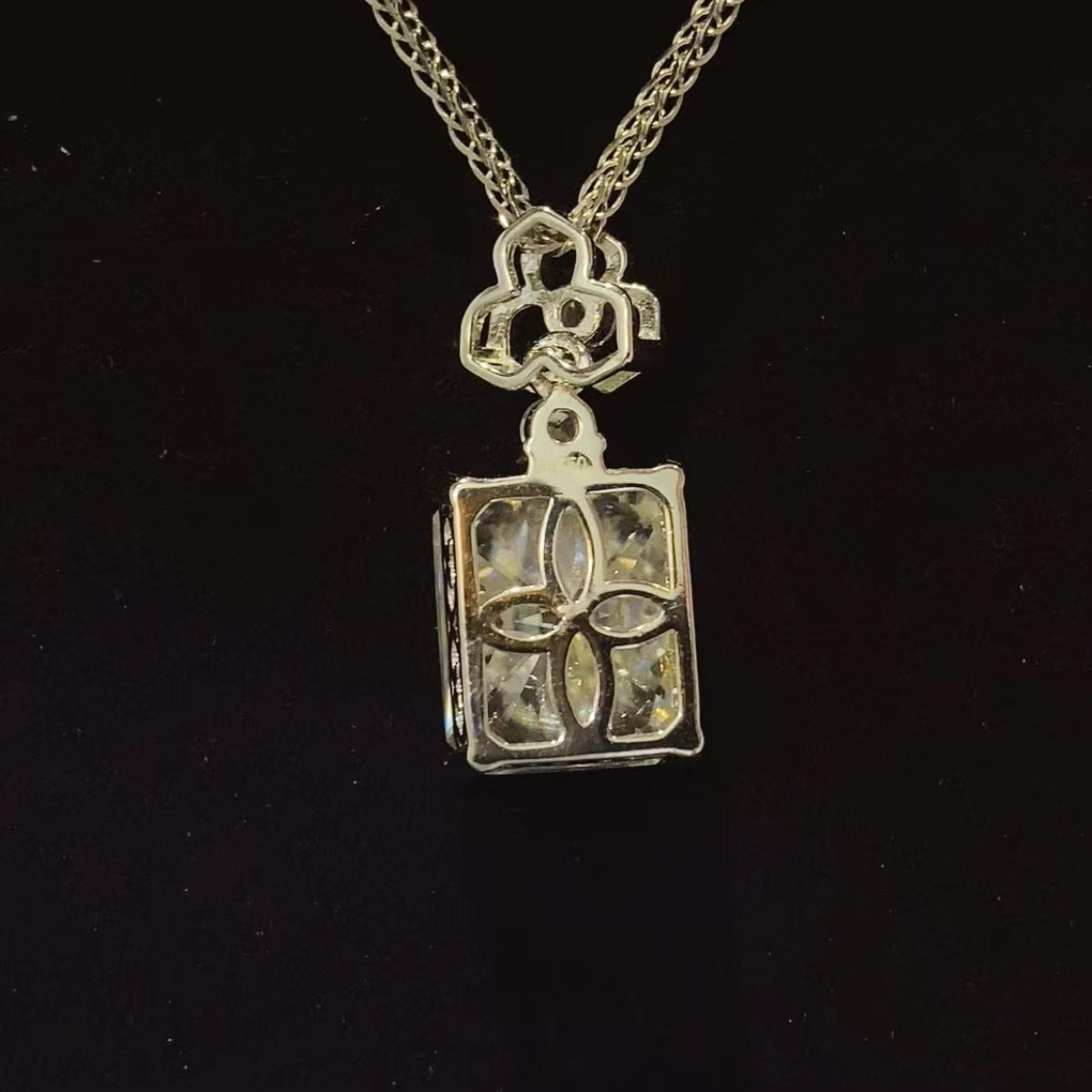 5 Carat Moissanite 925 Sterling Silver Necklace - AppealingDiamond.com